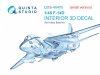 Quinta Studio QDS-48405 F-14D 3D-Printed & coloured Interior on decal paper (Hobby Boss) (Small version) 1/48